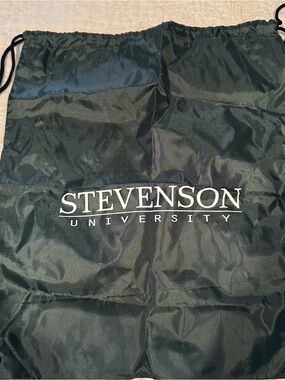 Stevenson University Green Drawstring Backpack-NEW!